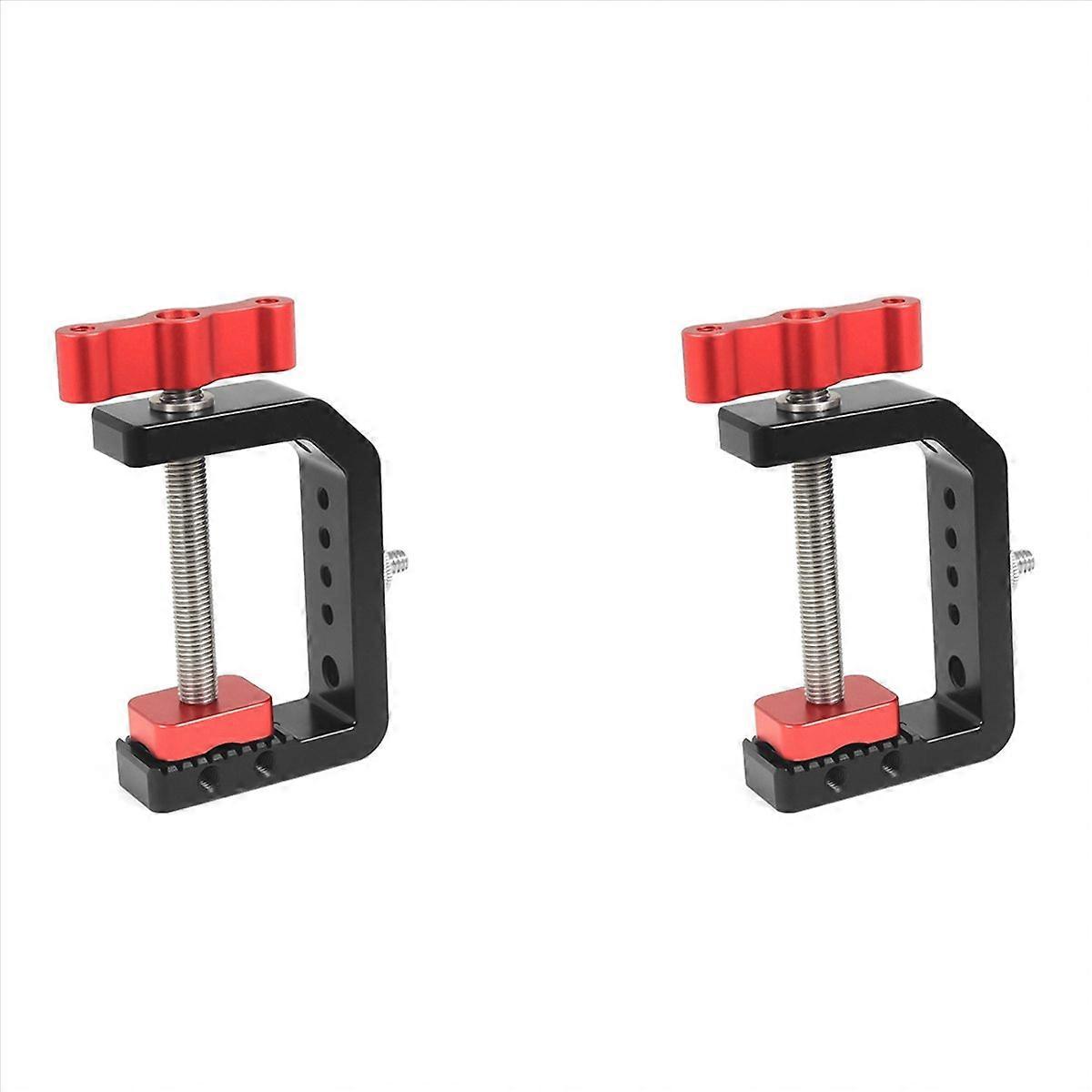 C Clamp with 1/4 3/8 Screw Hole for Camera Fill Light Desktop Bracket