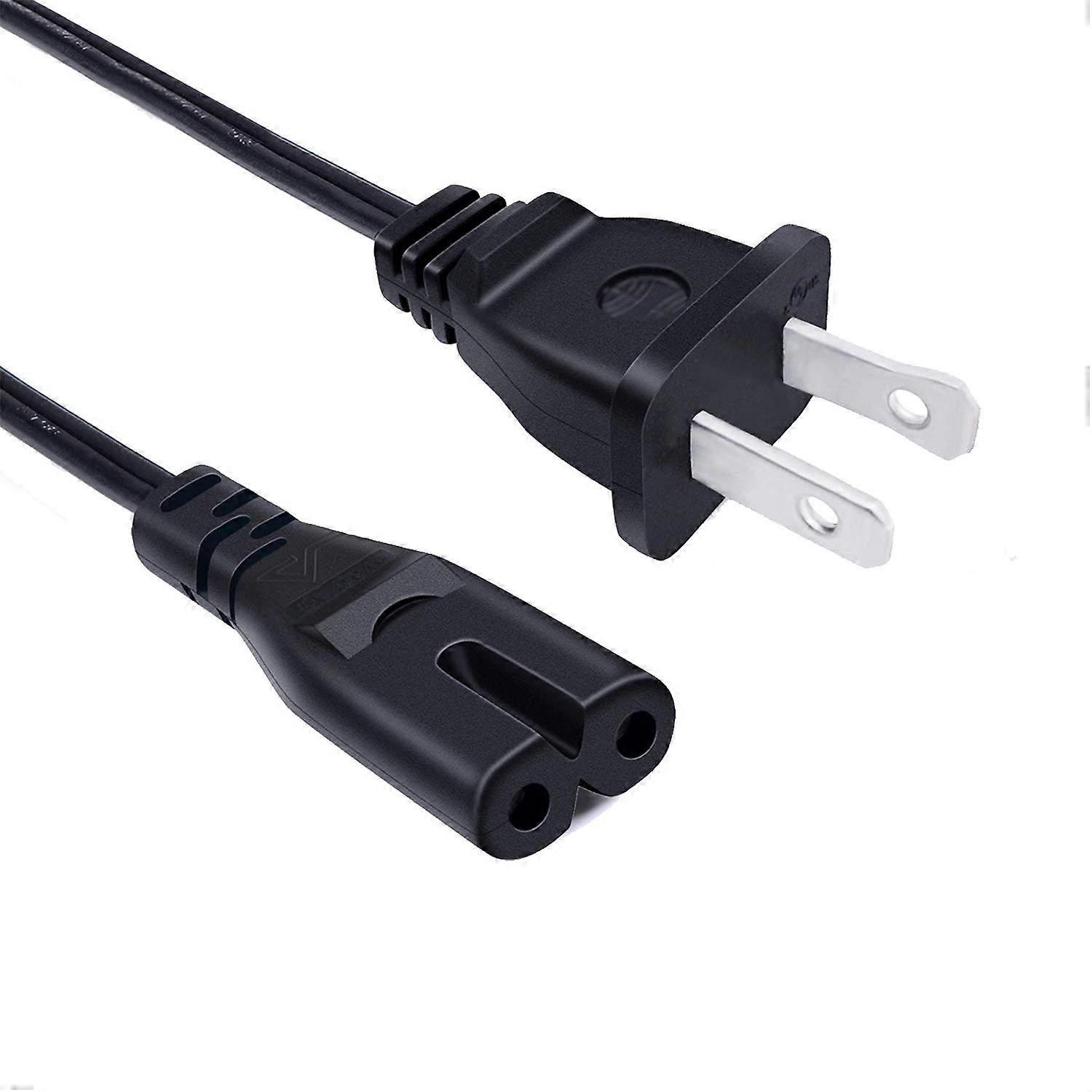 8ft Replacement 2 Prong Power Cord for QFX Portable Bluetooth Party Speakers