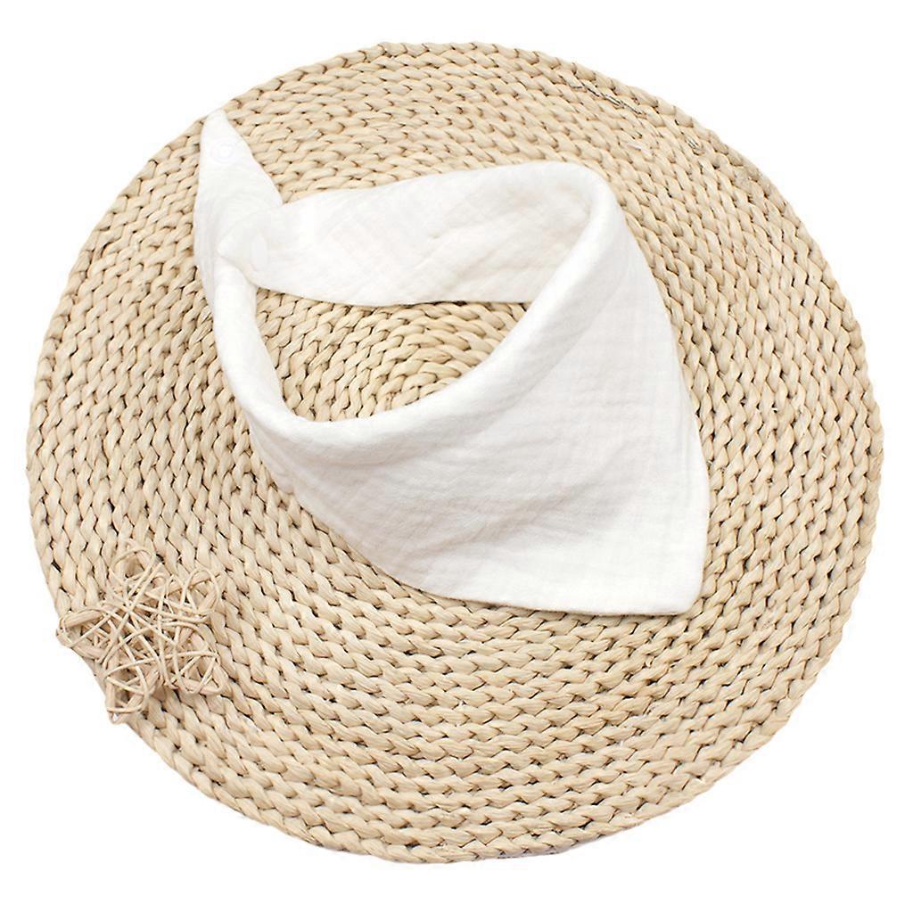 New Thin Baby Gauze Triangle Towel with Double-layer Snap Closure Newborn Bib Baby Saliva Towel  Baberos Beb�� Bib