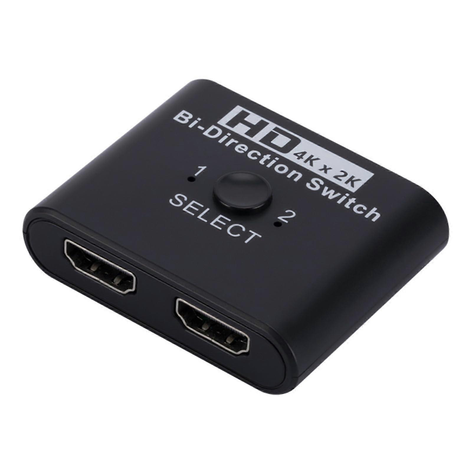 Bidirection Switcher 4K@60Hz BiDirectional Splitter Plugs And Play For HDTV Sticks Monitors Projectors