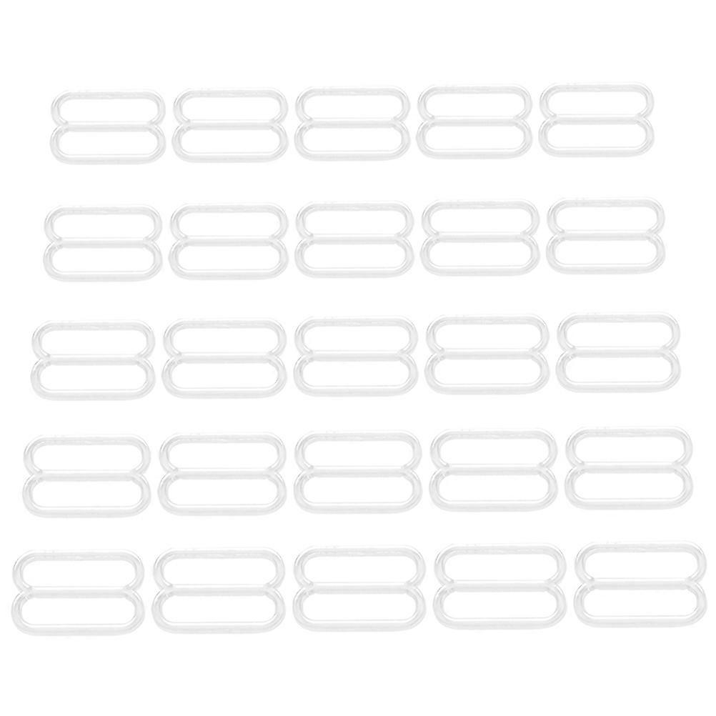 Plastic Bra Clip Set 1Set Adjustable Bra Buckle Non-Slip Transparent