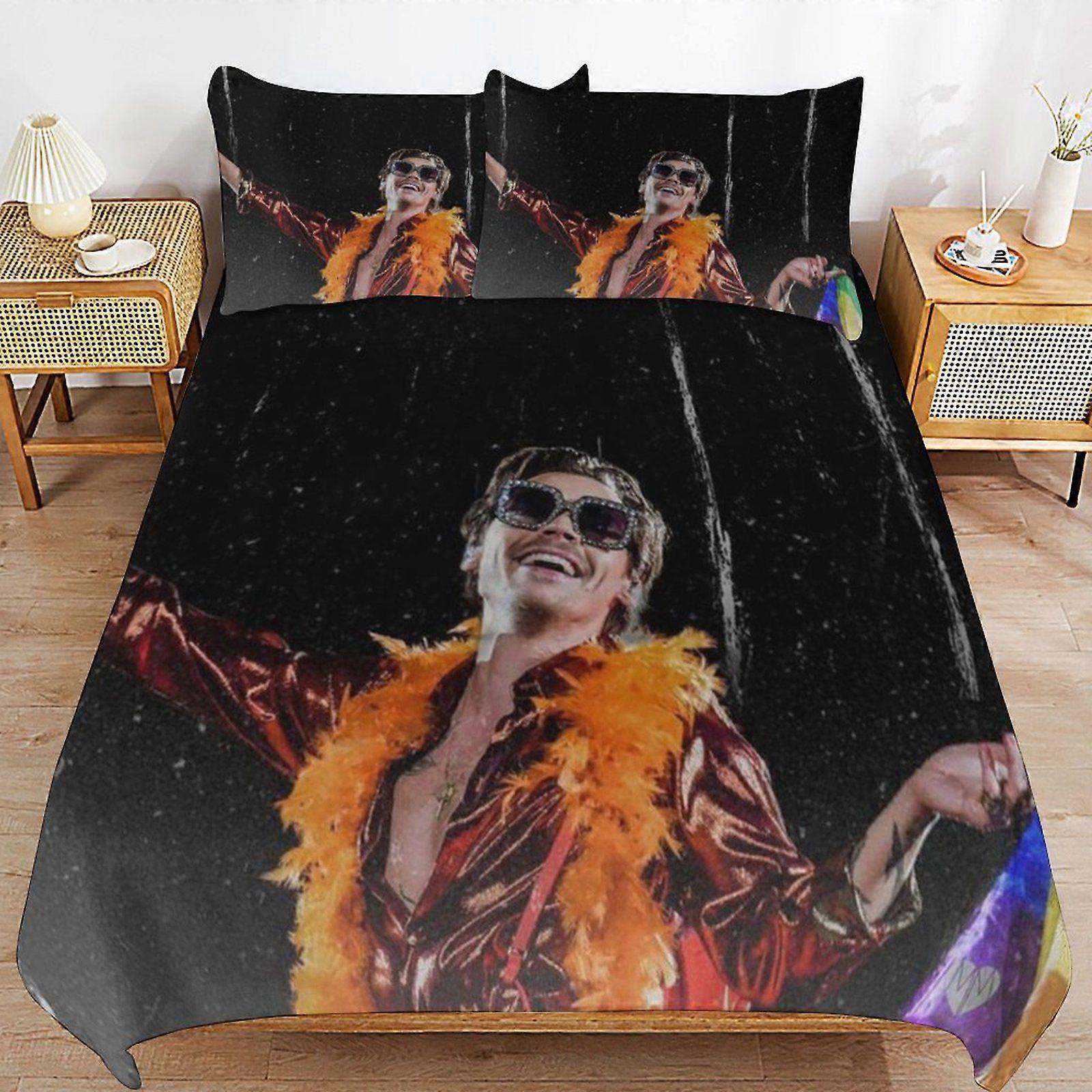 Harry styler Zipper End Comfort Set Soft Finish Machine Safe Duvet Cover Sets Sleep Ease Solution