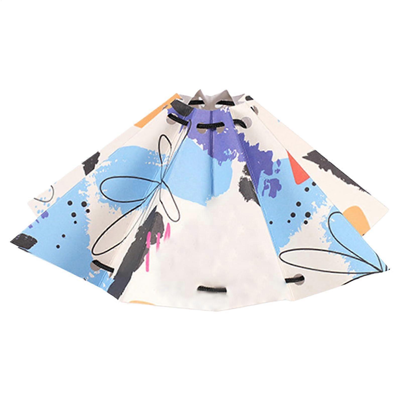 Outdoor Lantern Shade Waterproof Foldable 3D Umbrella Shape Paper Lampshade for Camping Patio