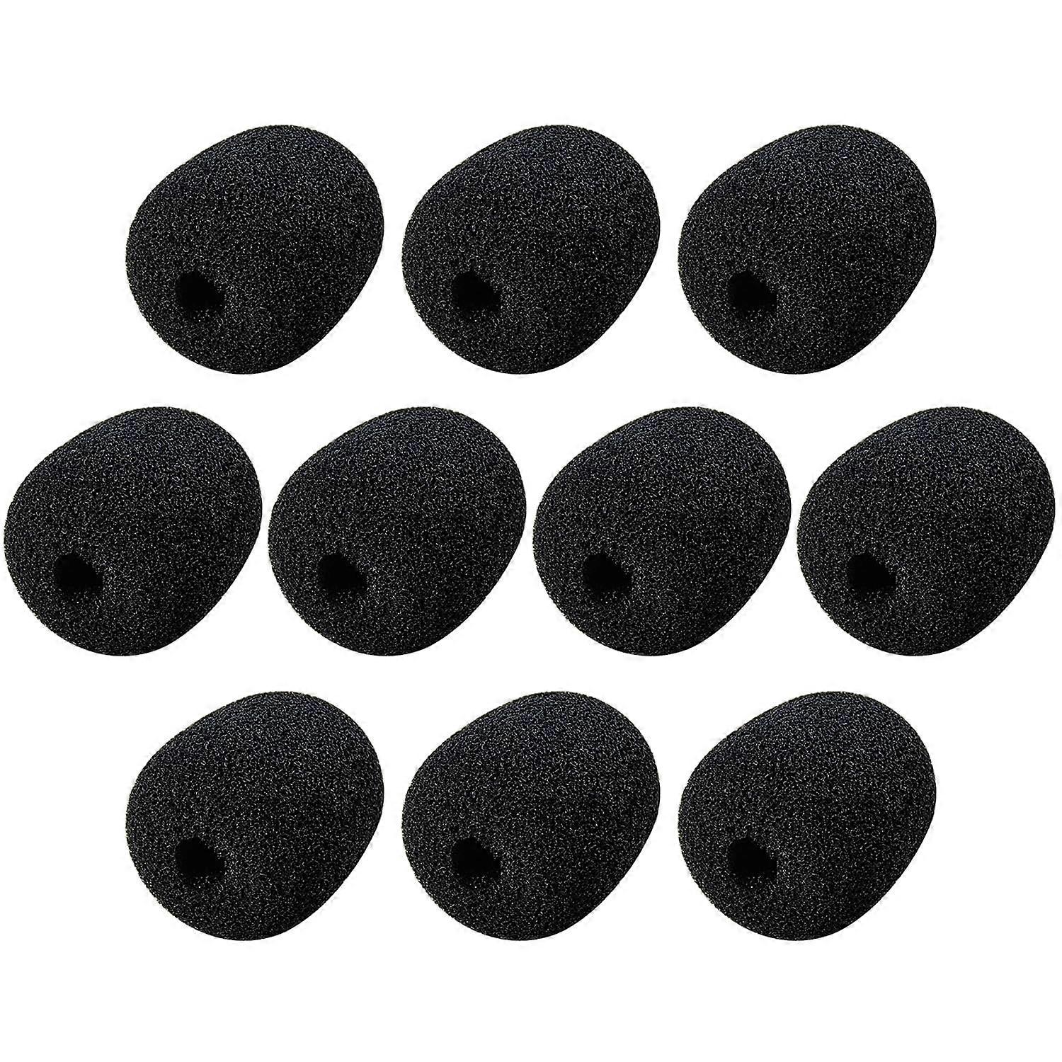 Headset Microphone Cover Foam Windscreens 10 Pack Noise Reduction for Gaming and Office Headsets