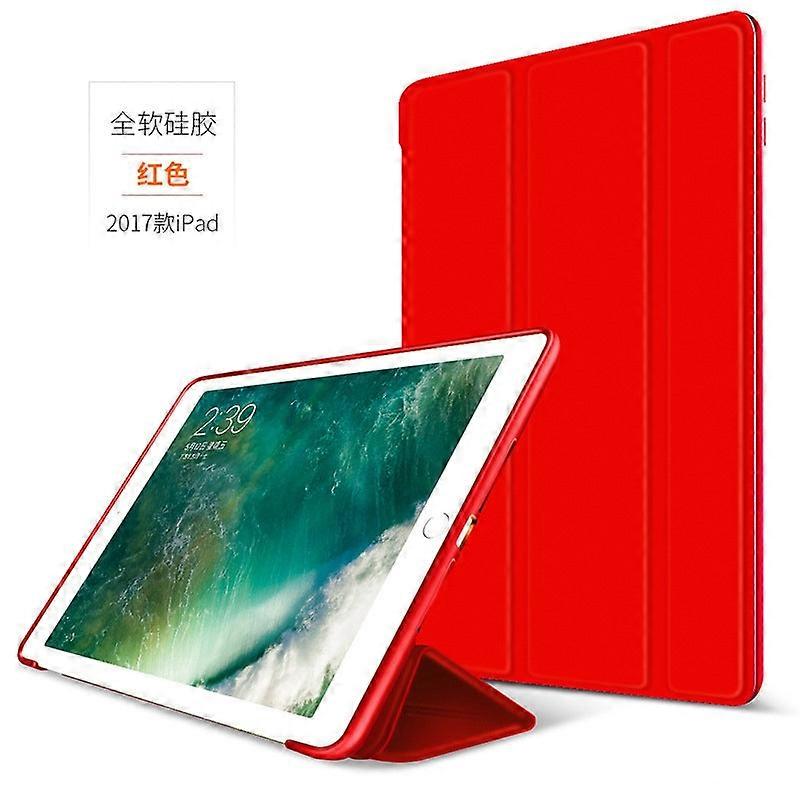 Case For Ipad 2022 10 Red Silicone Tri-fold Honeycomb Ultra-thin Soft Explosion