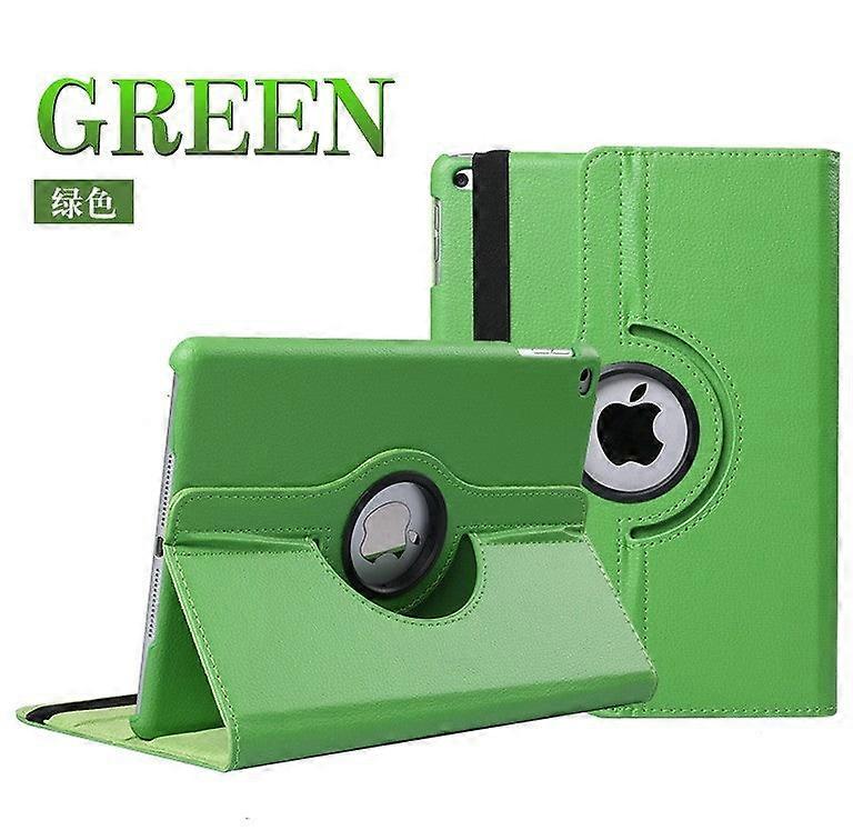 Case For Ipad 2017/2019 10.5-inch Green Lychee Texture Rotating Leather