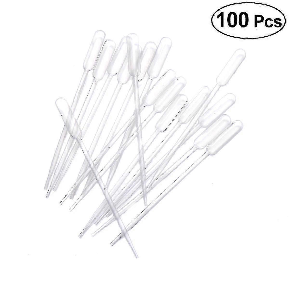 100pcs 0.5ml Disposable Plastic Transfer Pipette Graduated Droppers Essential Oils Pipettes With Scale-c