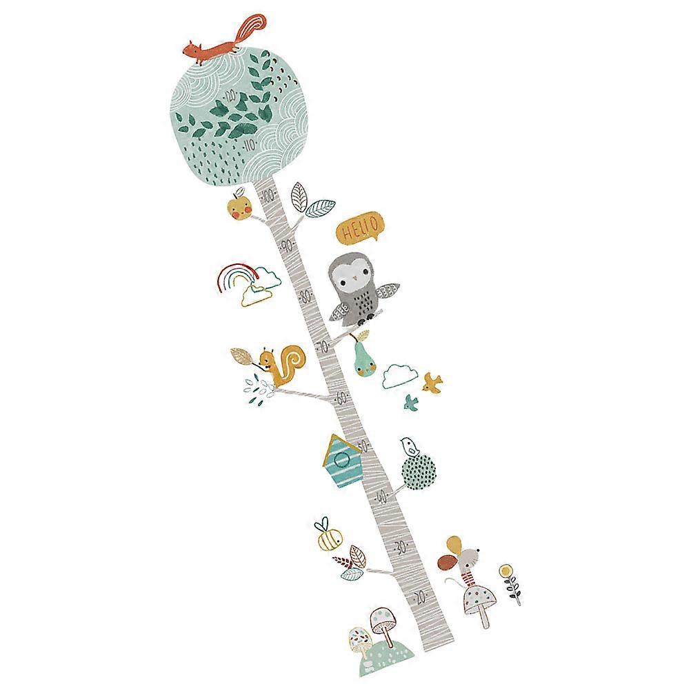 Kids Height Chart Wall Decal For Nurseries Assorted Color PVC Material 1 Set