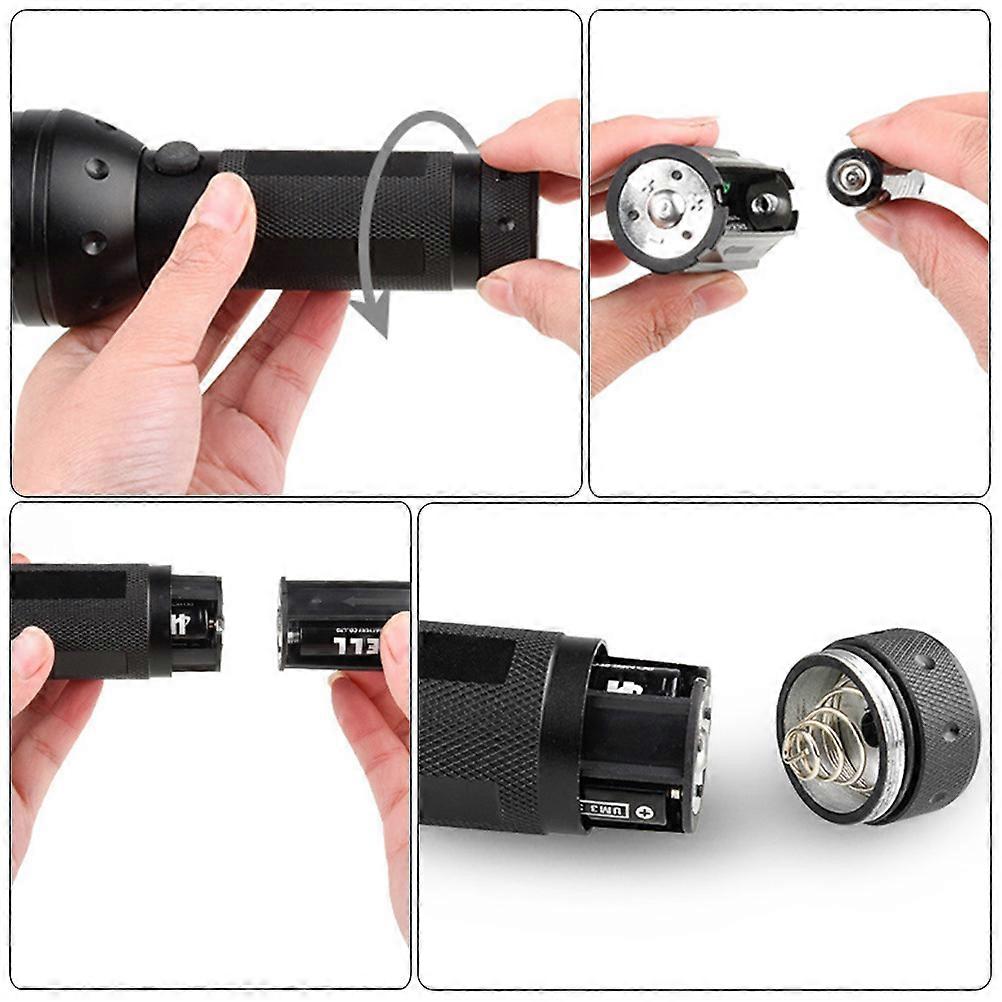 Blacklight Flashlight 51-LED Uv LED Torch for Lighting 1Piece Black