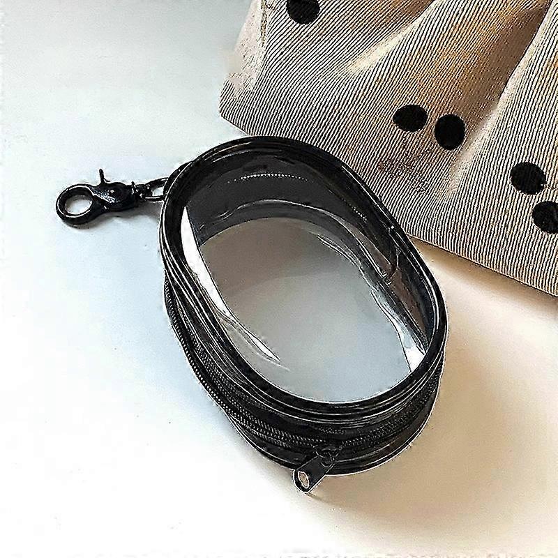 2025 Multifunctional Clear Data Cable Storage Box Outdoor Travel Headset Storage Bag Data Cable Round Storage Bag