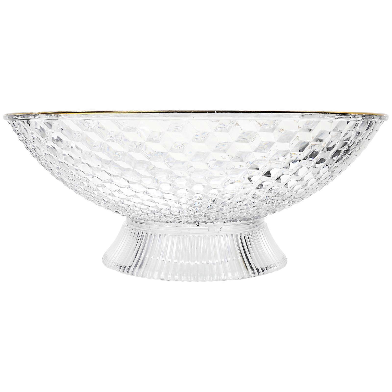 Fruit Rack Fruit Plate Home Decoration Large Opening Transparent 1Pcs