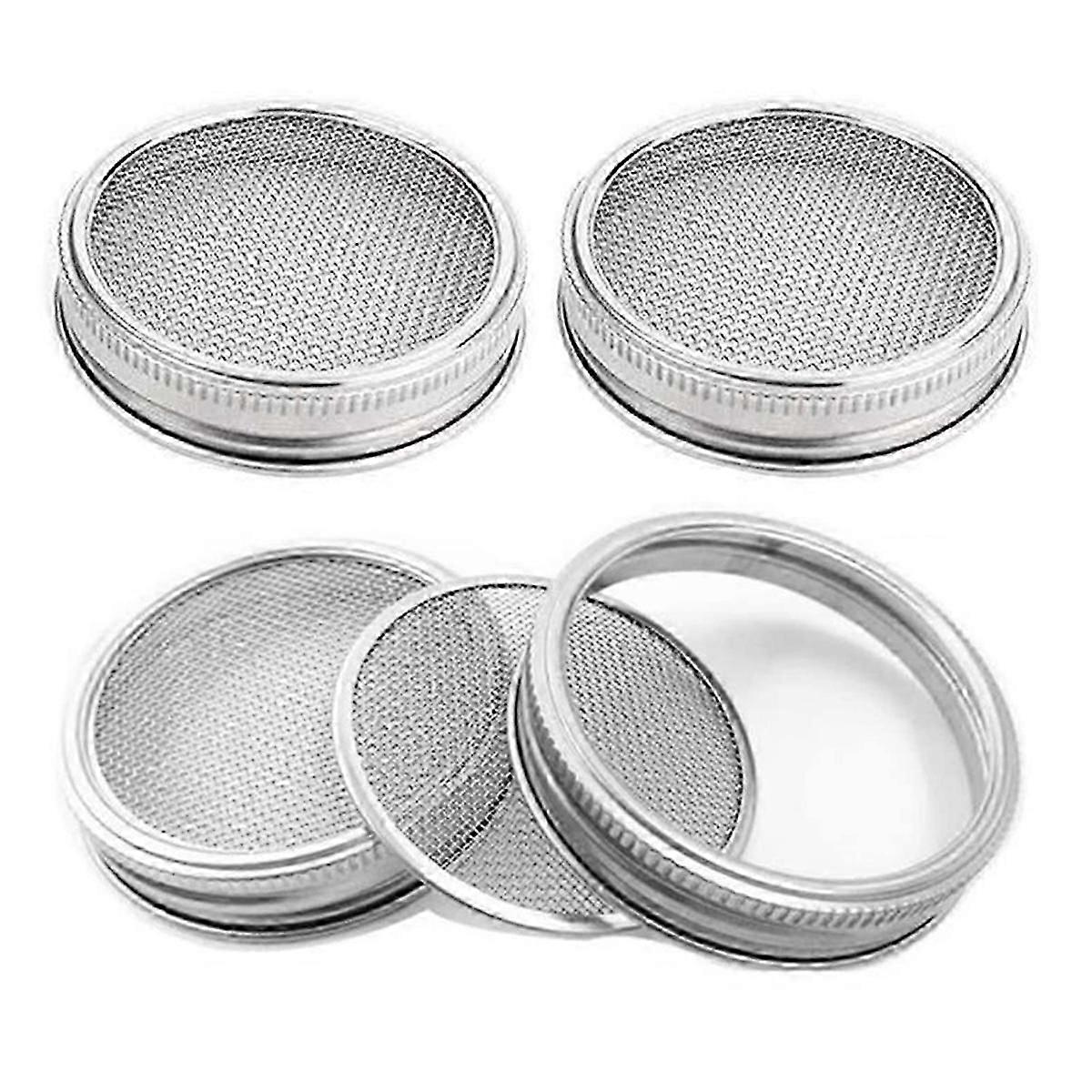 Stainless Steel Sprouting Lids Set For Mason Jars