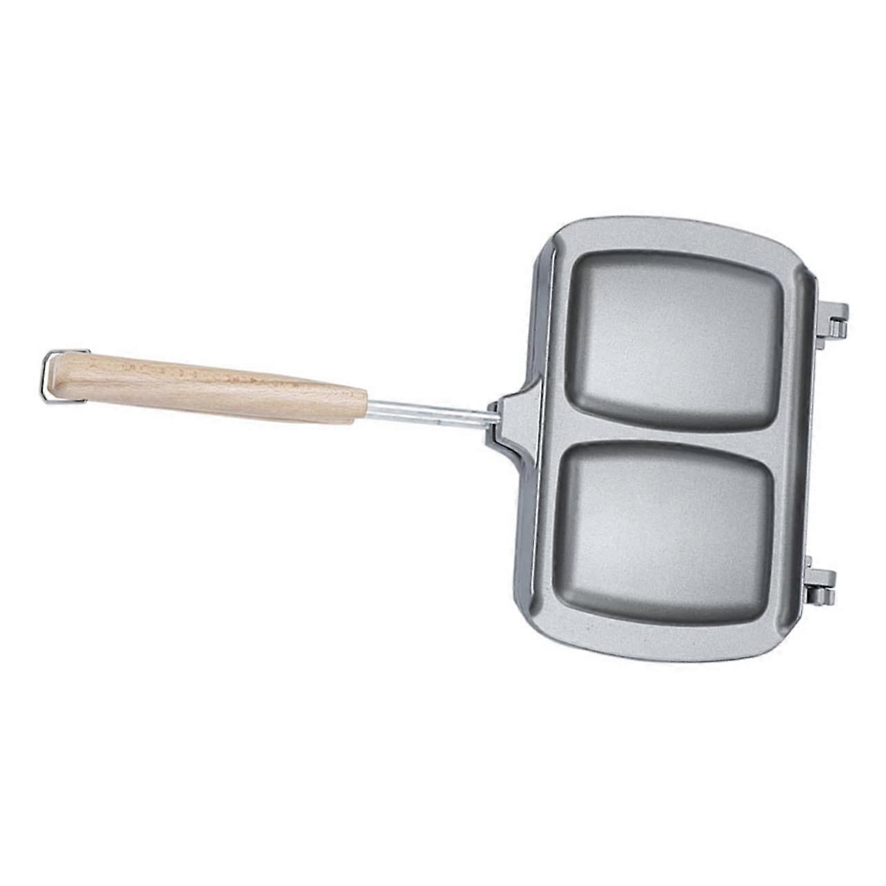 Non Stick Double Sided Sandwich Maker Pan with Removable Plates for Easy Clean Camping Cooking