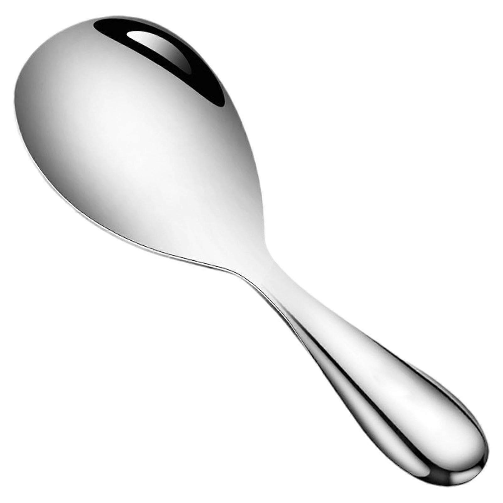 Stainless Steel Rice Serving Spoon with Ergonomic NonStick Surface, Large MultiPurpose Tool