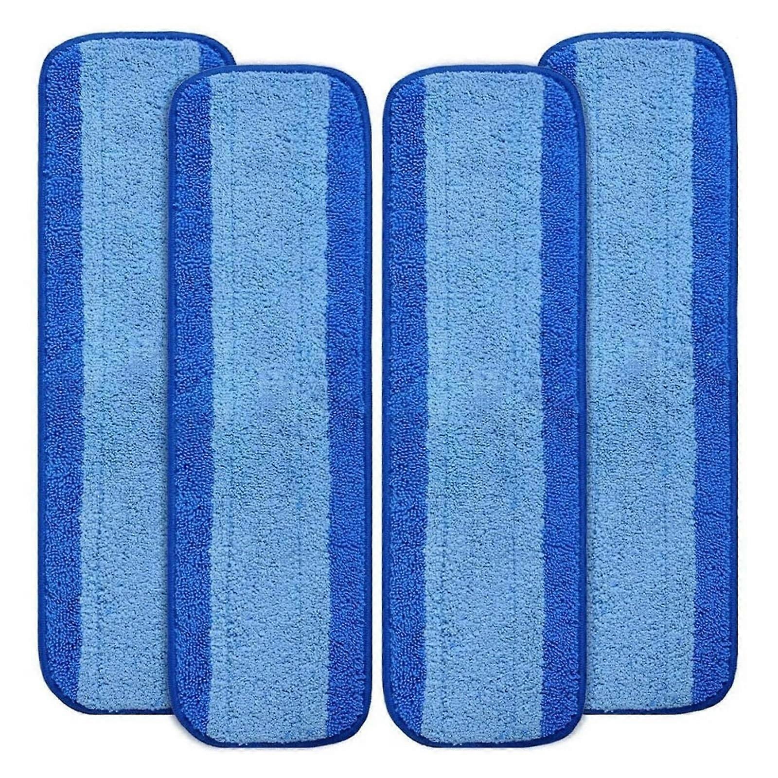 4PCS Microfiber Mop Pads for Hardwood Floors, Reusable Refill Compatible with Bona, Quick Dry