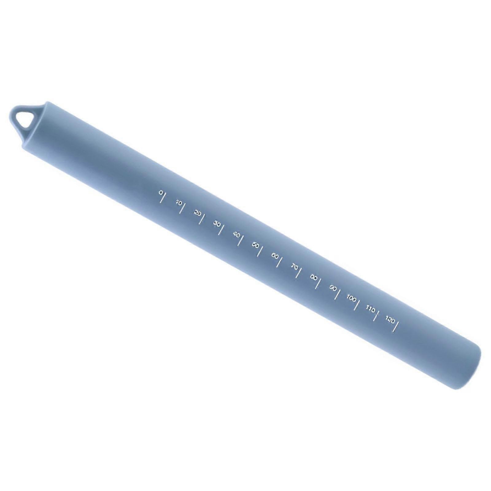 Silicone Rolling Pin with Precise Thickness Markings NonStick Dough Roller for Baking Pizza Dumplings