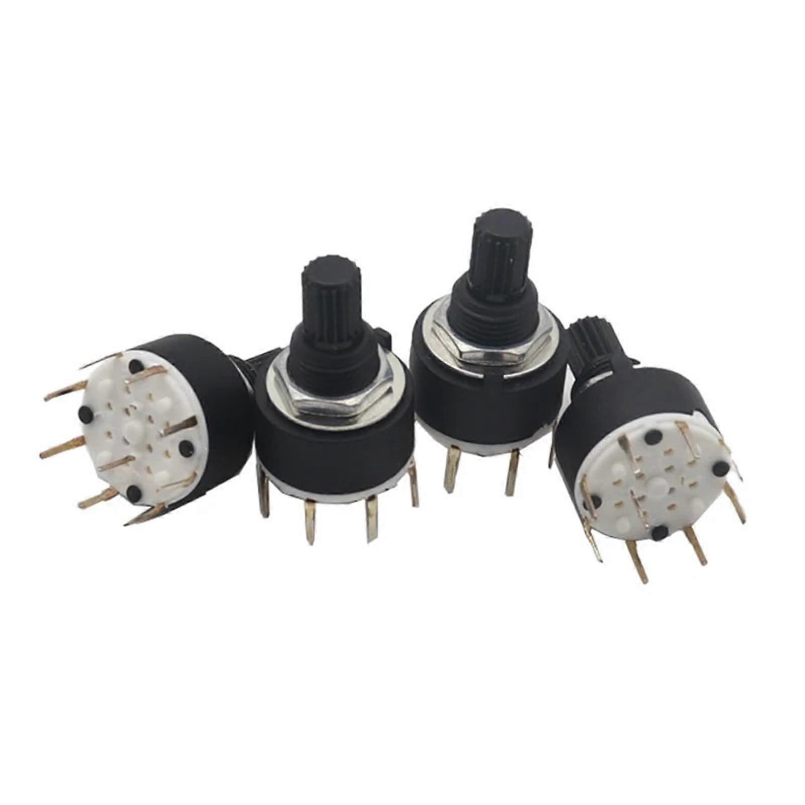 Rotary Switch 1 Pole 12 Position Single Deck Potentiometer for MultiChannel Selection 5PCS