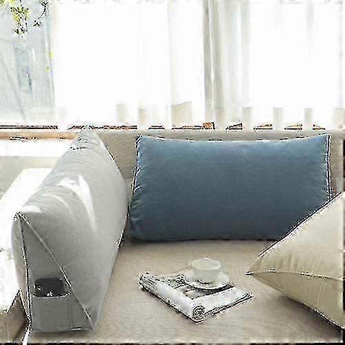 Triangular cushion for bed, wedge pillow back support