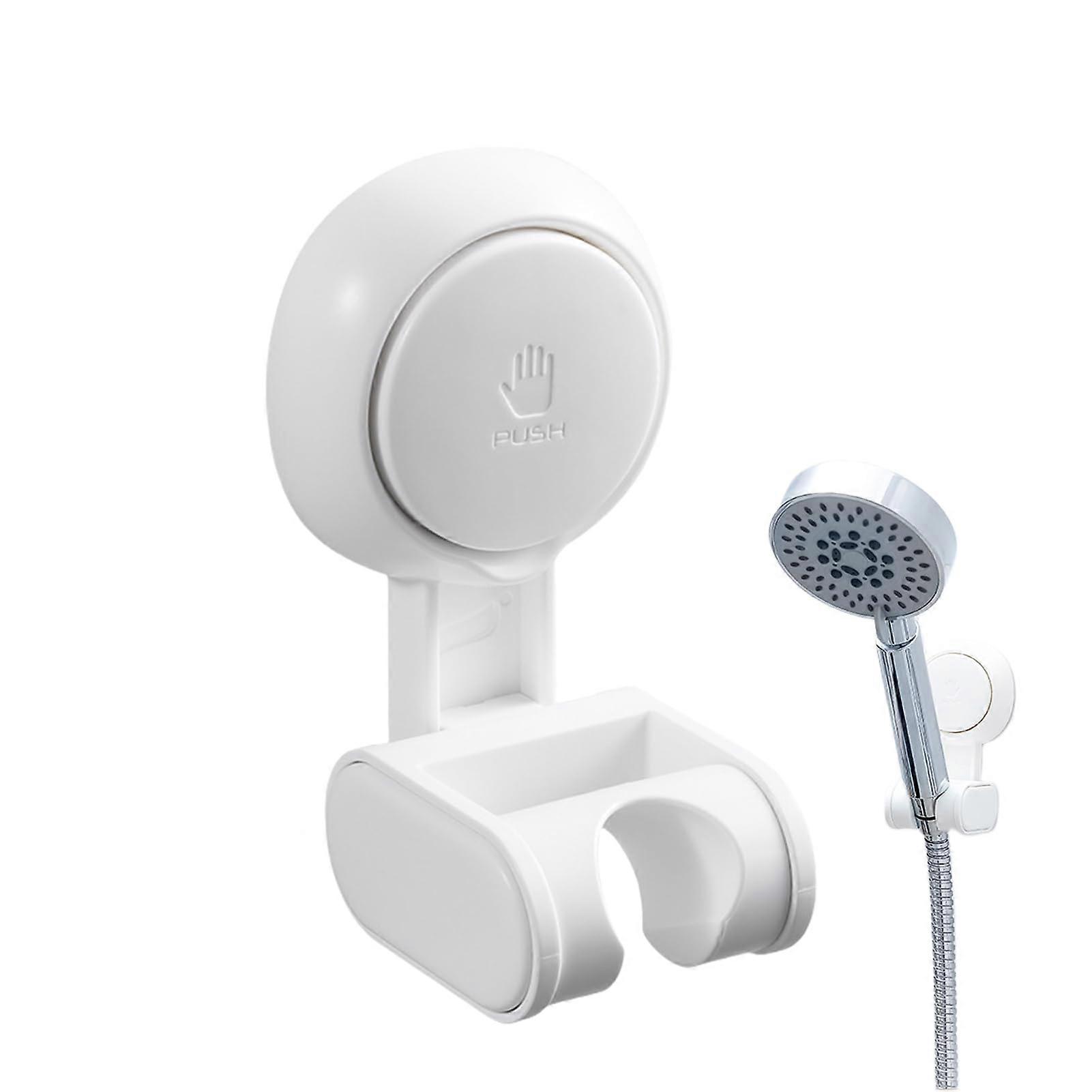 Adjustable Suction Cup Shower Head Holder No Drill Removable Universal Mount for Bathroom