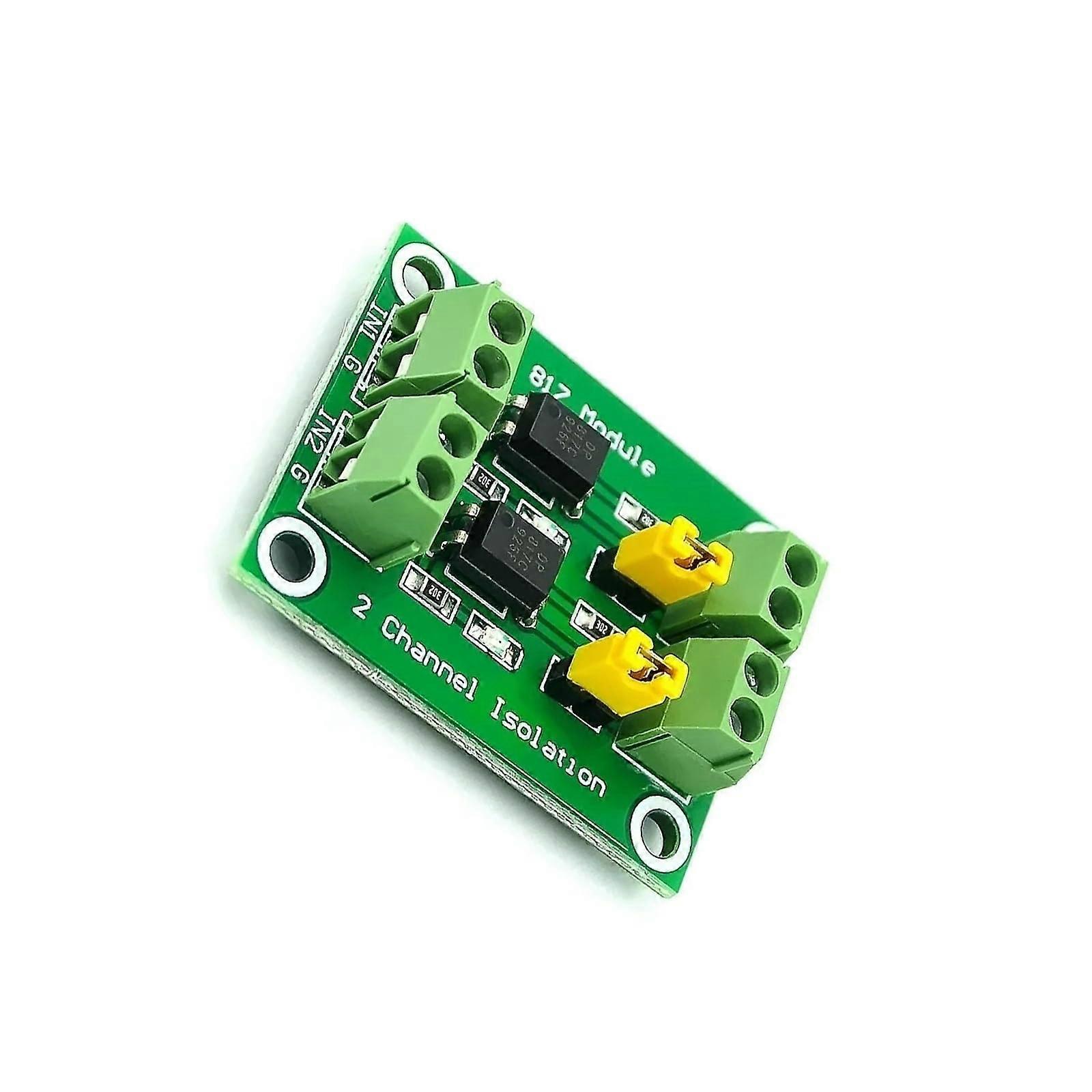 2 Channel Optocoupler Isolation Module 3.630V  Voltage Signal Board for Motor Control