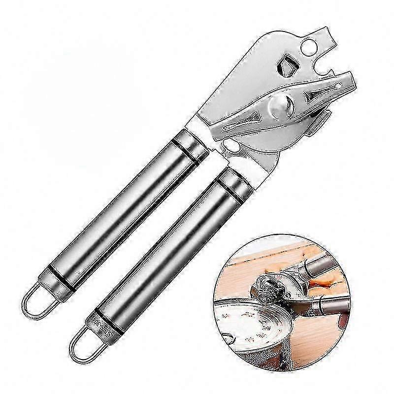 Effortless Can Opener with Turn Knob for Cans and Bottles Kitchen Tool Kit