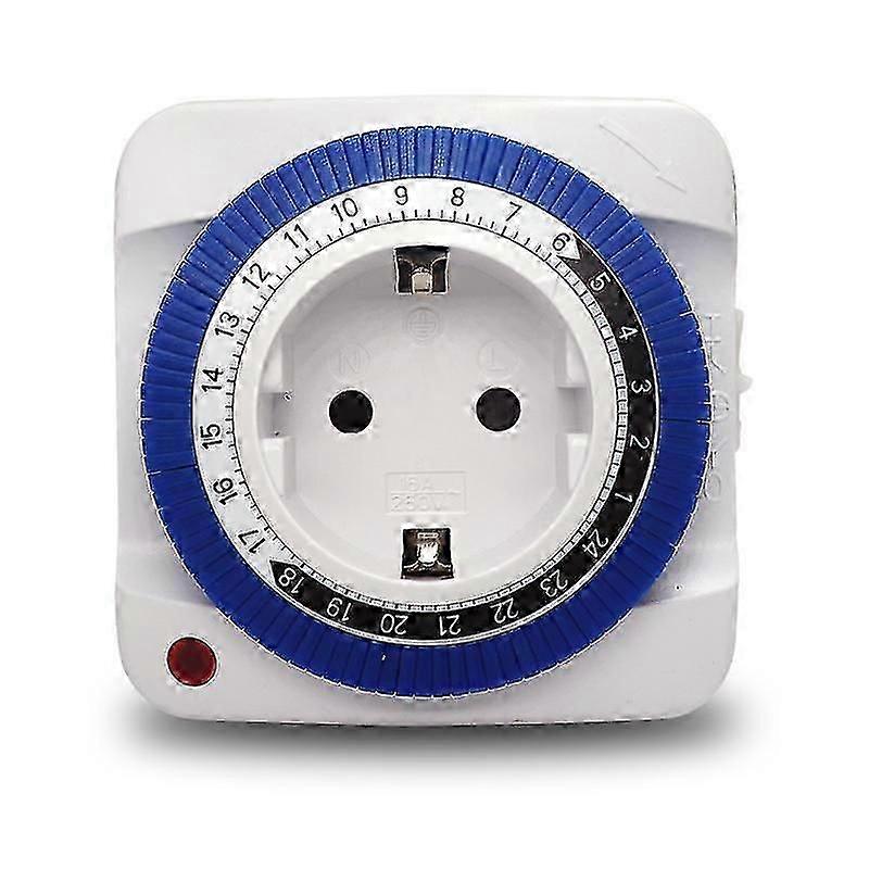 Mechanical Mini Timer for Electrical Outlets, 24-Hour Energy Saver with Adjustable Segments