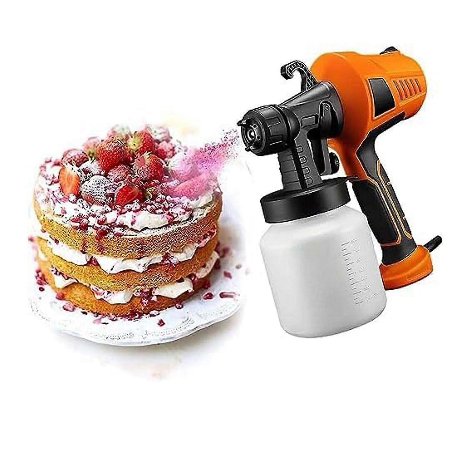 Chocolate Spray Gun 500W Electric Cake Decorating Tool with 3 Spray Modes and Adjustable Flow