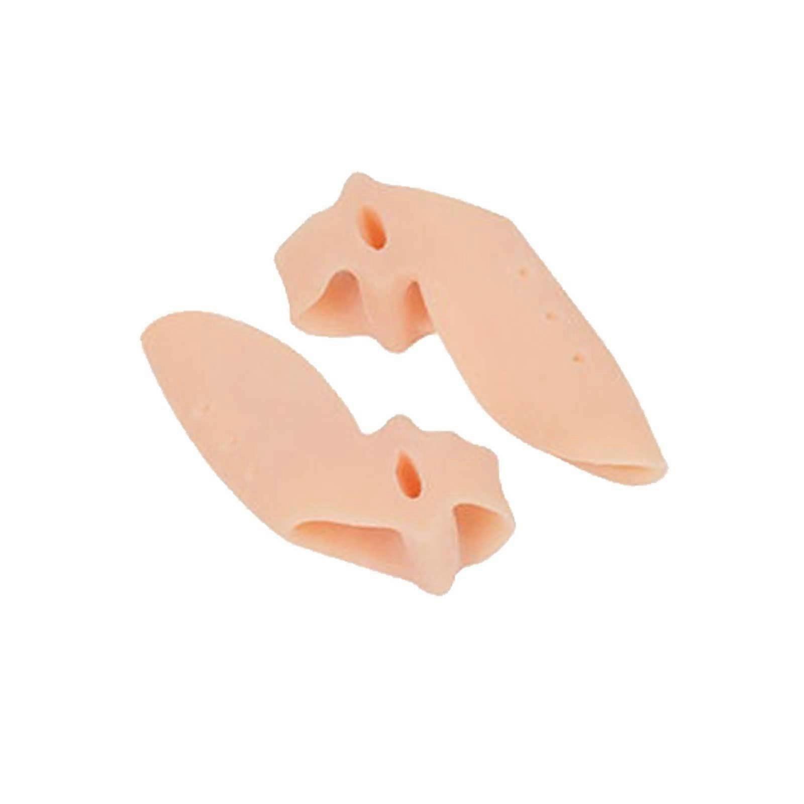 Gel Toe Separators Bunion Corrector with Double Loop Design for Overlapping Toes and Relief