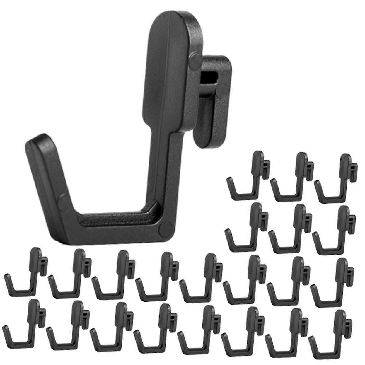 30pcs Pegboard Hooks with Secure J‑Shape Hold for Garage Tool Organizer and Quick Access Storage
