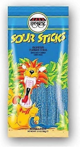 Paskesz Sour Candy Sticks Raspberry