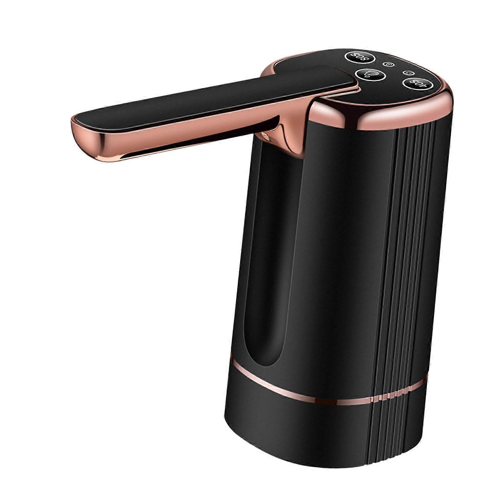 Electric Water Bottle Pump with Foldable Outlet, Rechargeable Automatic Dispenser for Home Office Camping