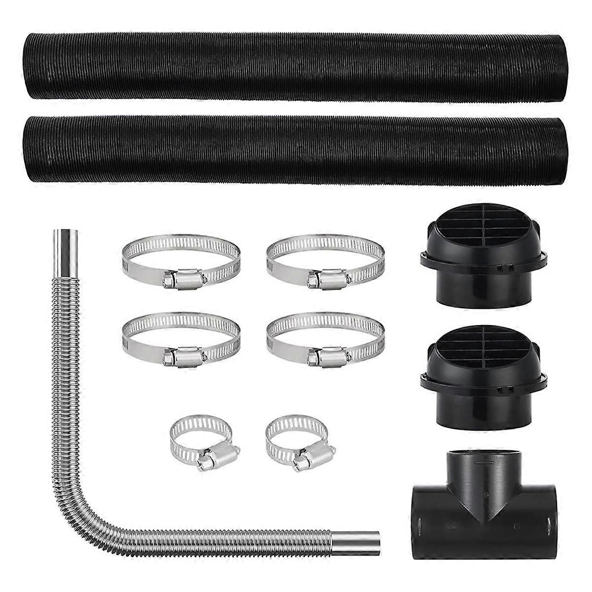  Heater Pipe Ducting Set, 3Inch Extendable Air Duct Hose