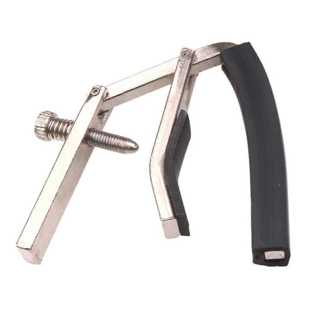 Chrome Metal Guitar Capo for Acoustic Guitar, OneHand Trigger Clamp, Quick Key Change