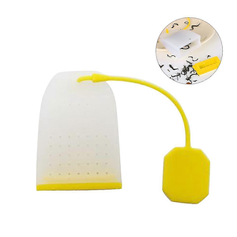 Silicone Tea Strainer for Brewing Tea Leaves Reusable Yellow