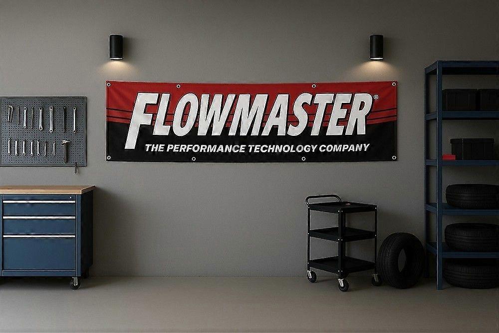 Flowmaster Exhaust Muffler Flag Technology Banner HF0466
