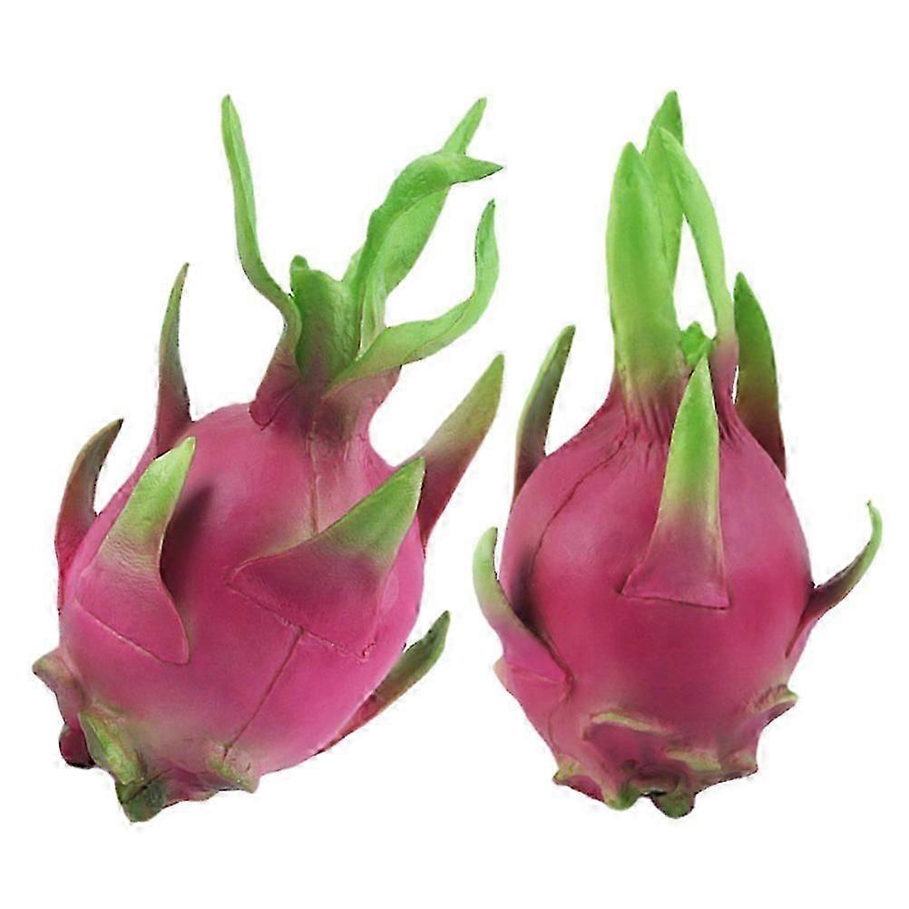 Simulation Pitaya 2Pcs Lifelike Pitaya Models for Decor