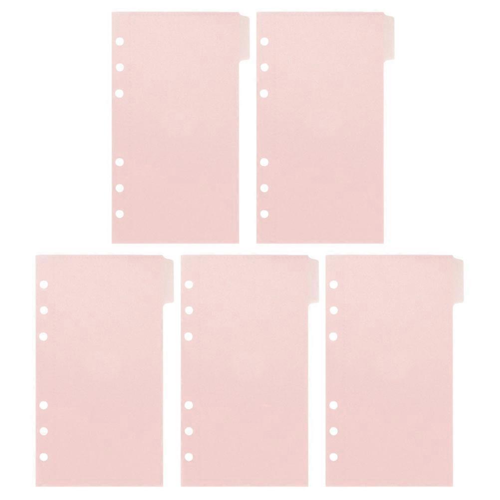 Pink Binder Pockets Plastic Binder Folders for Document Organizing 2Sets