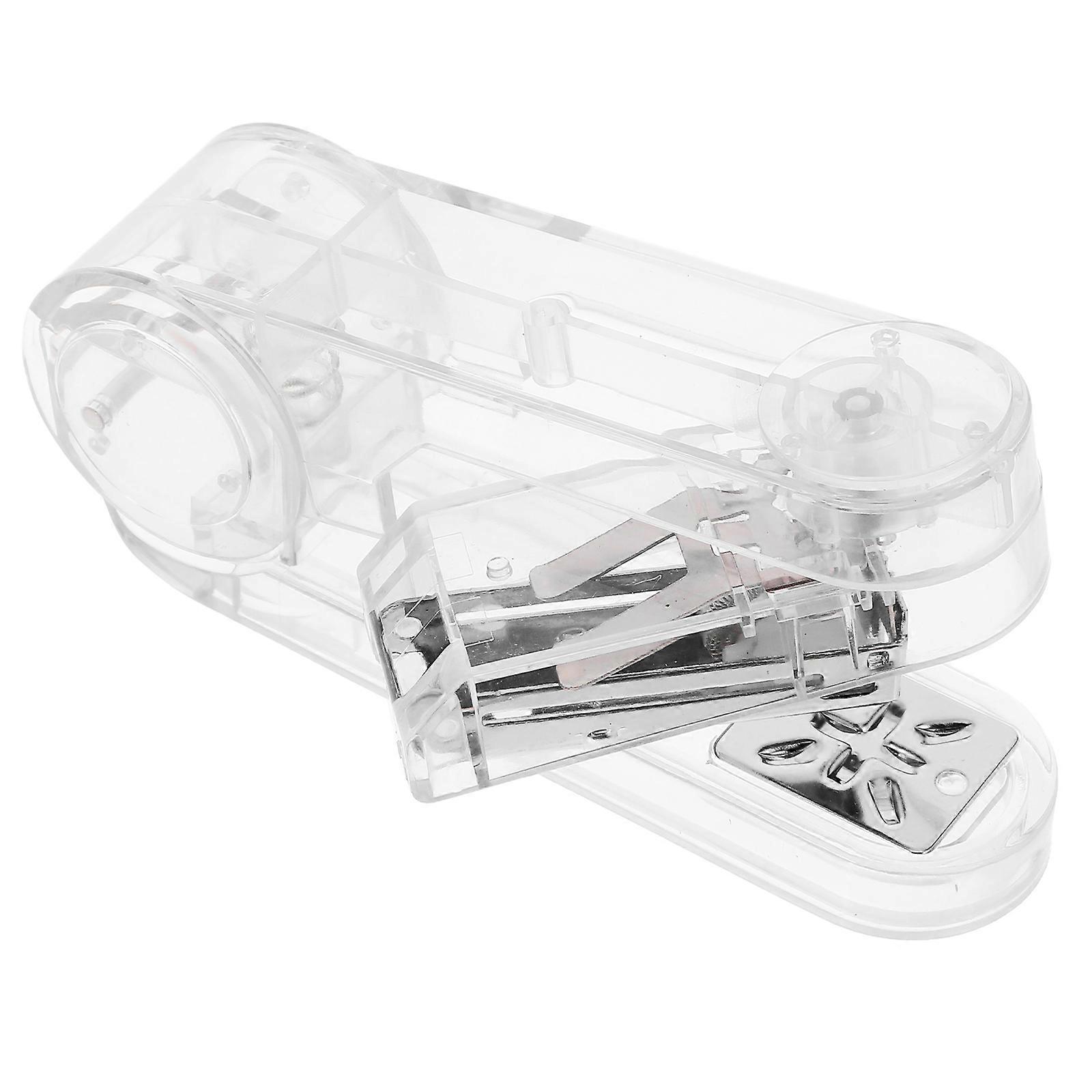 360 Degree Rotatable Stapler Plastic Desktop Stapler for Office Binding 1Set