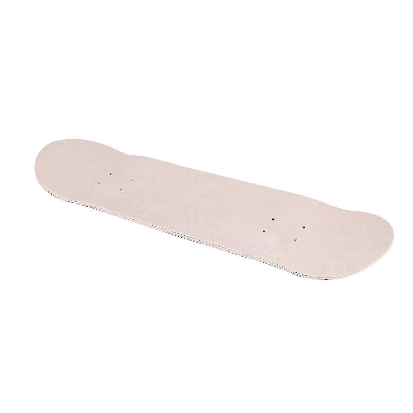 8Inch 8-Layer Maple Blank Double Concave Skateboards Natural Deck