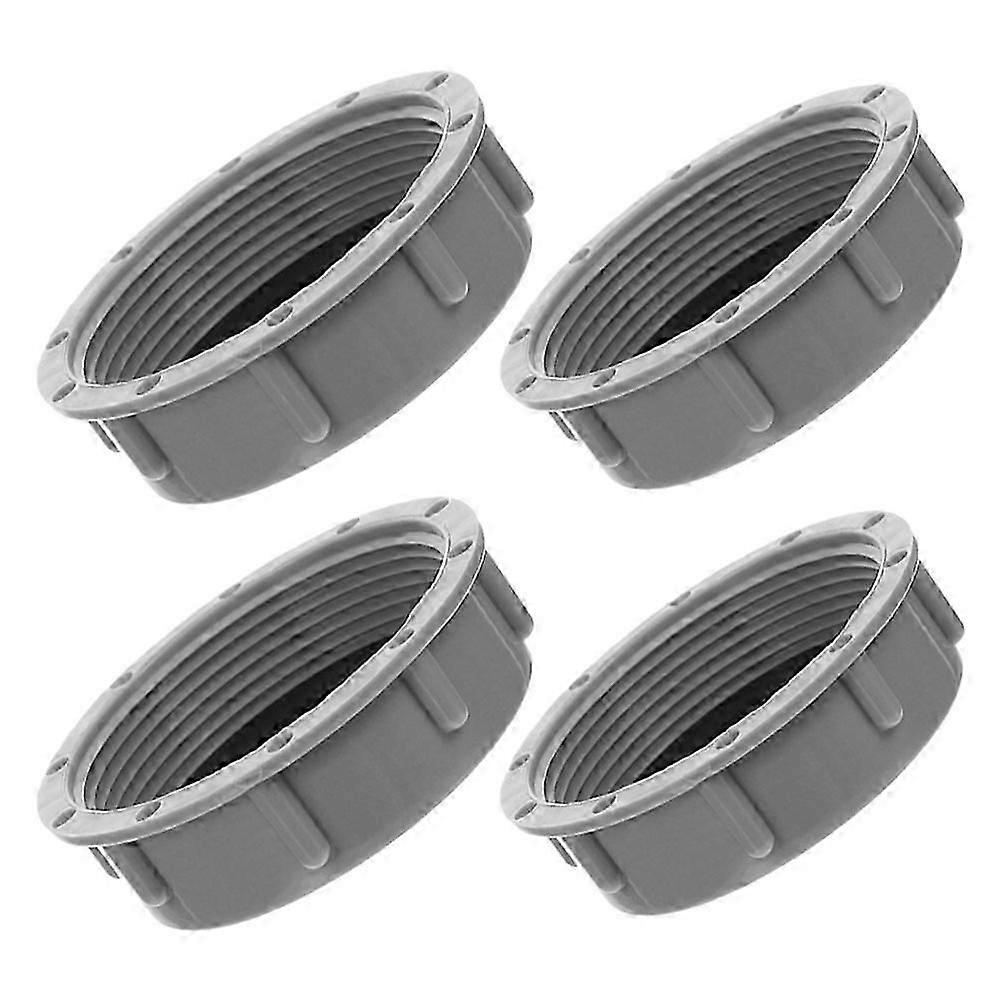 Drain Pipe Caps Protective Covers for Home 4Pcs Grey PP Durable Material