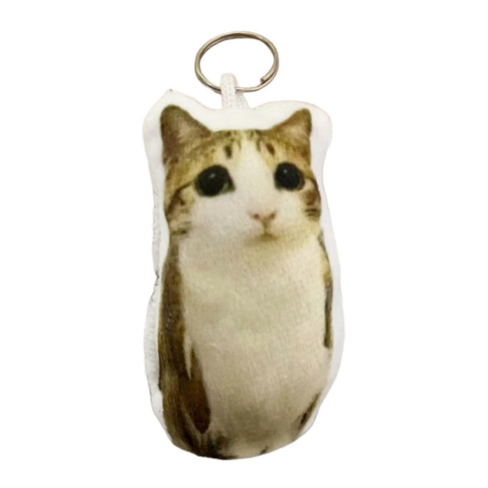 Meow Cat Voice-Activated Plush Keychain