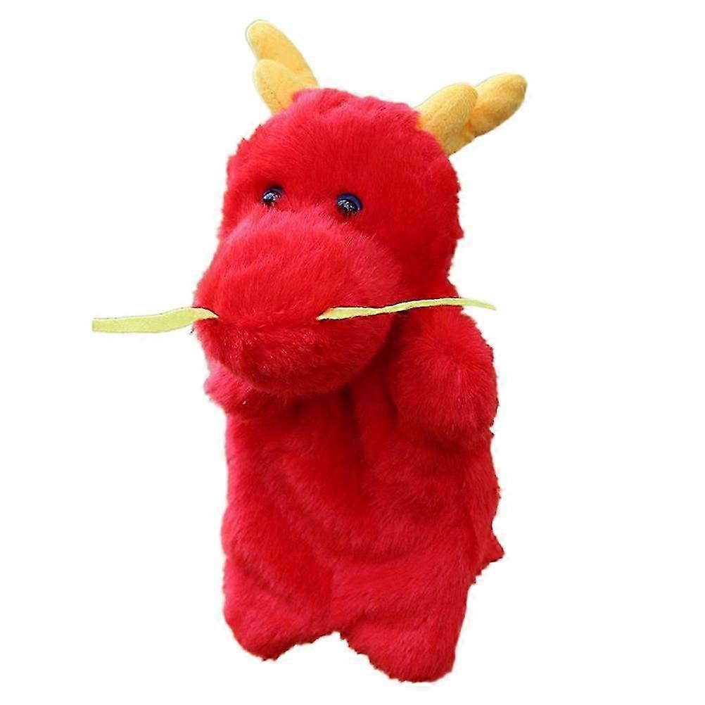 Interactive Dragon Hand Puppet Plush Animal Hand Puppet for Play