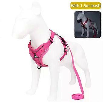 *Pink* (L) comfortable strong dog harness + 1.5M lead