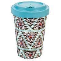 Aztec Blue Bamboo Mug 400 ml