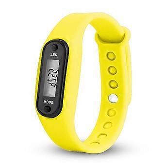 Fitness Tracker LCD Digital Pedometer Walking Step Calorie Counter Wrist Watch