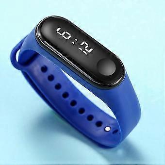 Silicone Digital Led Waterproof Sports Watch Garçons Filles Enfants Touch Montres