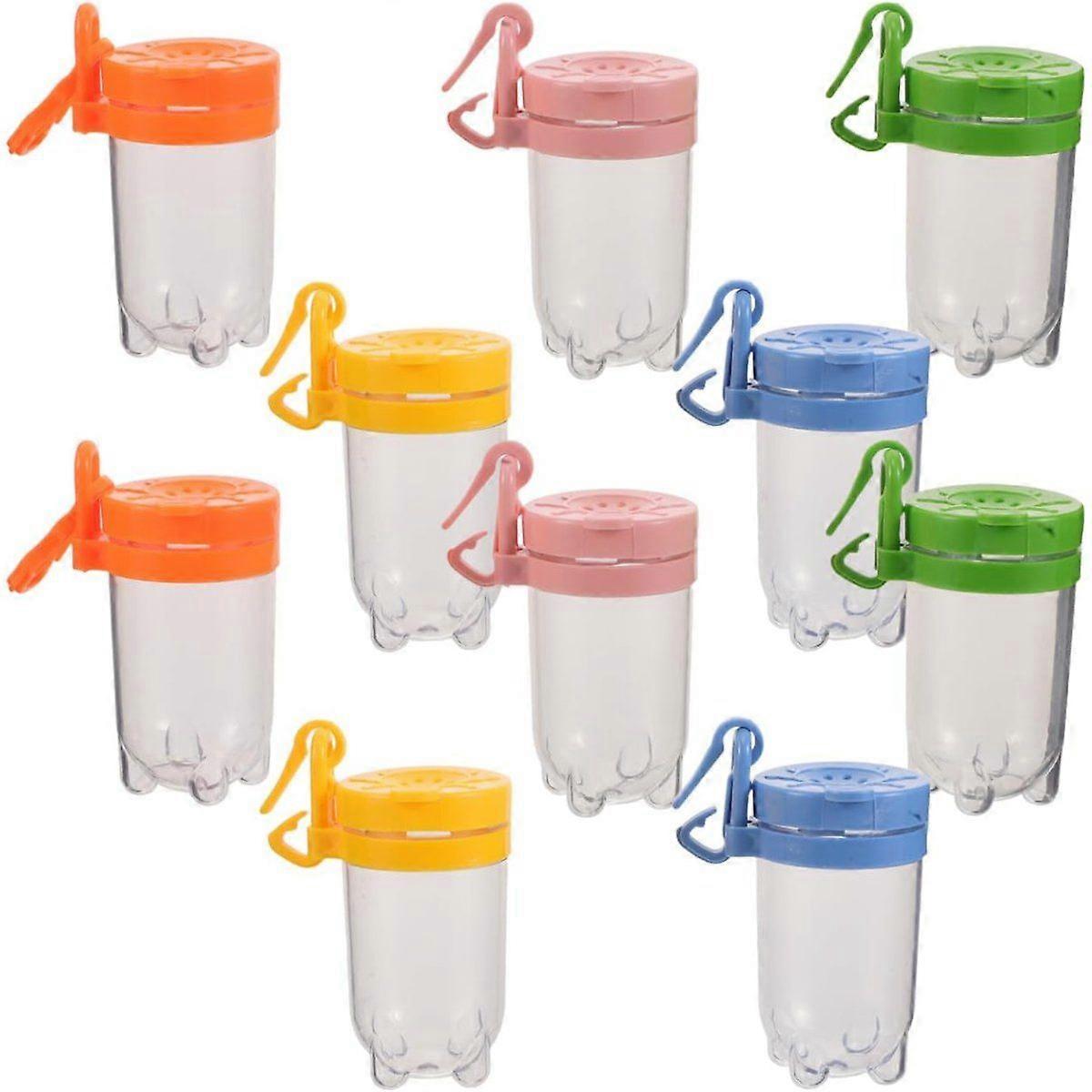 10pcs Insect Observation Containers with Hanging Loop Transparent Plastic Specimen Display Boxes for