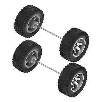1 Pair of Toy Car Wheel Replaceable 1/64 Toy Car Tire Toy Car Wheel for Replacement
