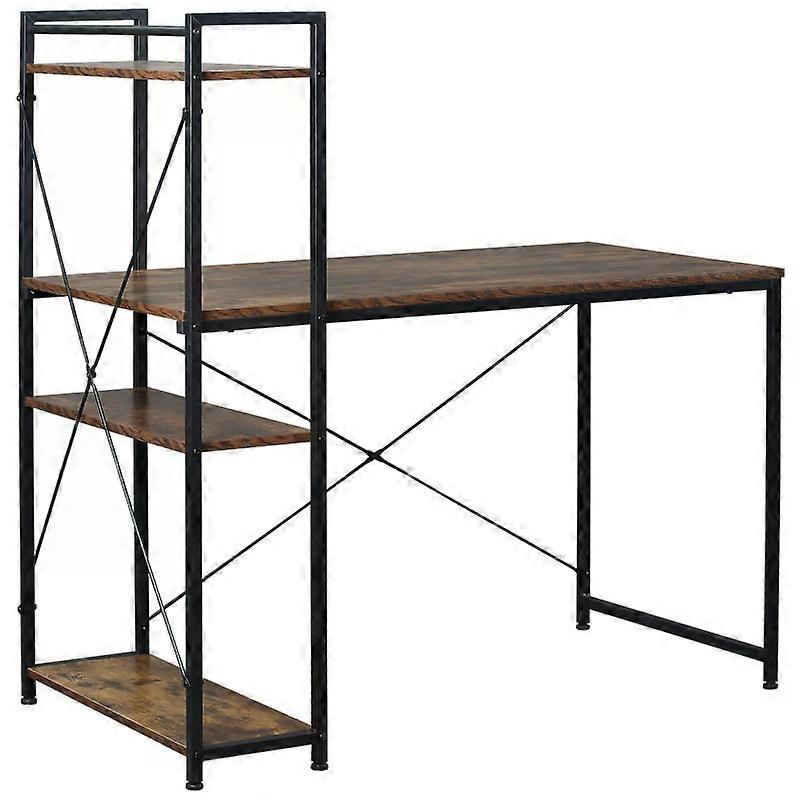 Reversible Computer Desk with Storage Shelve