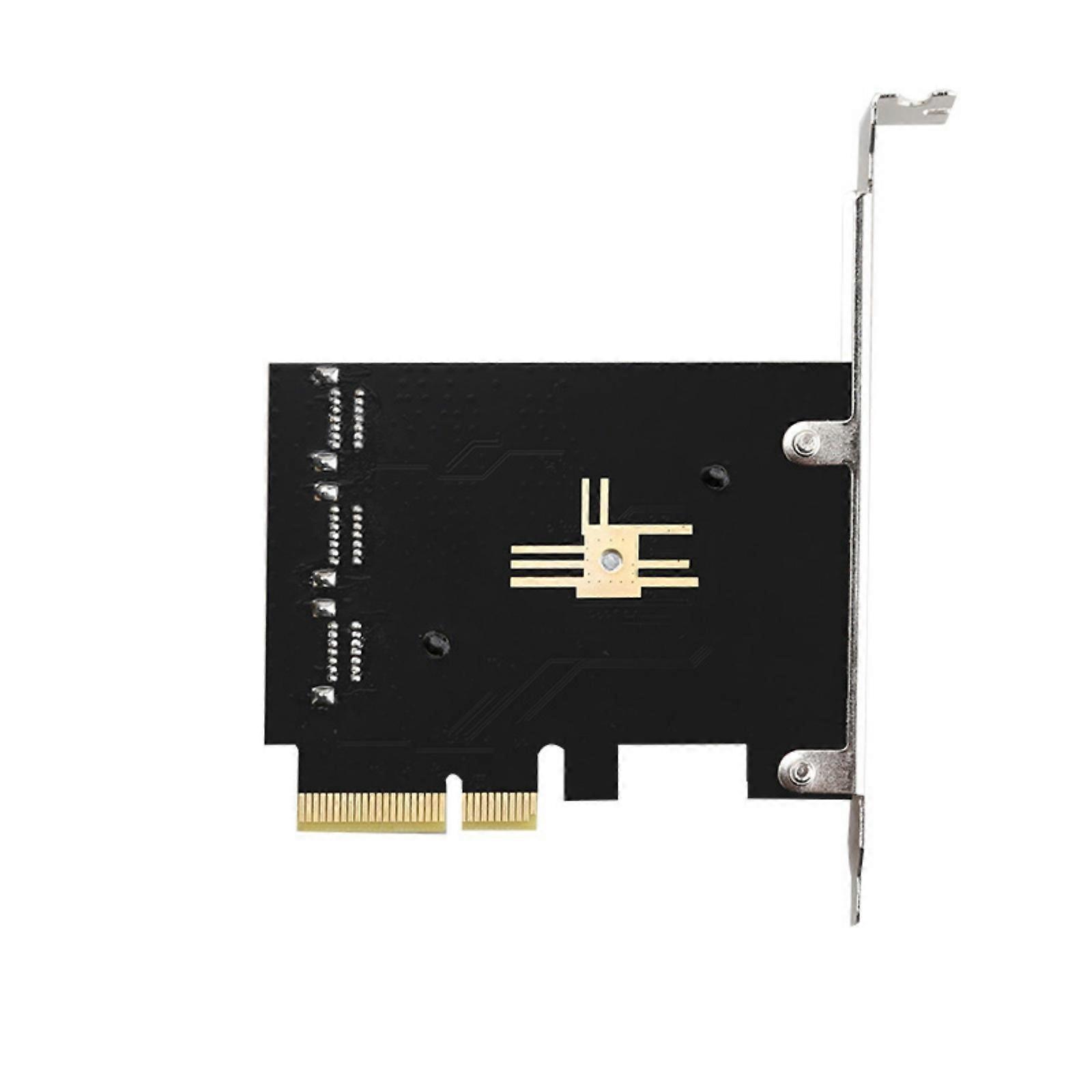 Multiple Interfaces SATA3.0 PCIExpress Adapter Supporting 6 Devices Simultaneously With Stable Data Transfer Multicolor